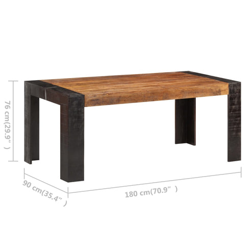 Rustika Rowe -  Dining Table 180x90x76 cm Solid Mango Wood